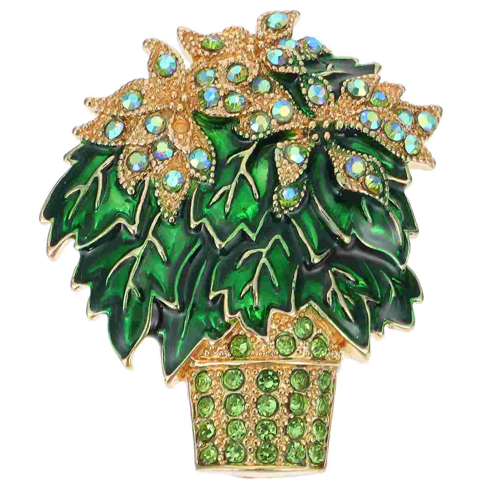 

Crystal Brooch Shirt Breast Pin Crystal Flower Safety Pin Flower Charm Pendant