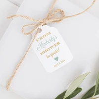 j62 3 5x6 2cm custom label white cardboard paper love preference banquet bachelor party wine flowers wedding marriage