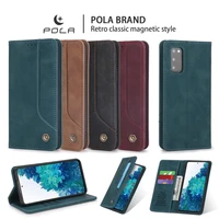 leather magnetic case for samsung galaxy note 20 10 9 s20 fe s21 ultra s10 plus a51 a71 a21s a31 a41 a42 flip wallet card cover
