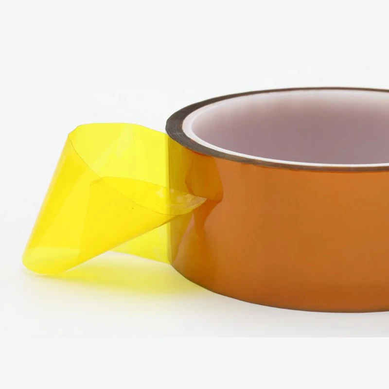 Клейкая лента для электронной промышленности полиимидная термостойкая золотая 1