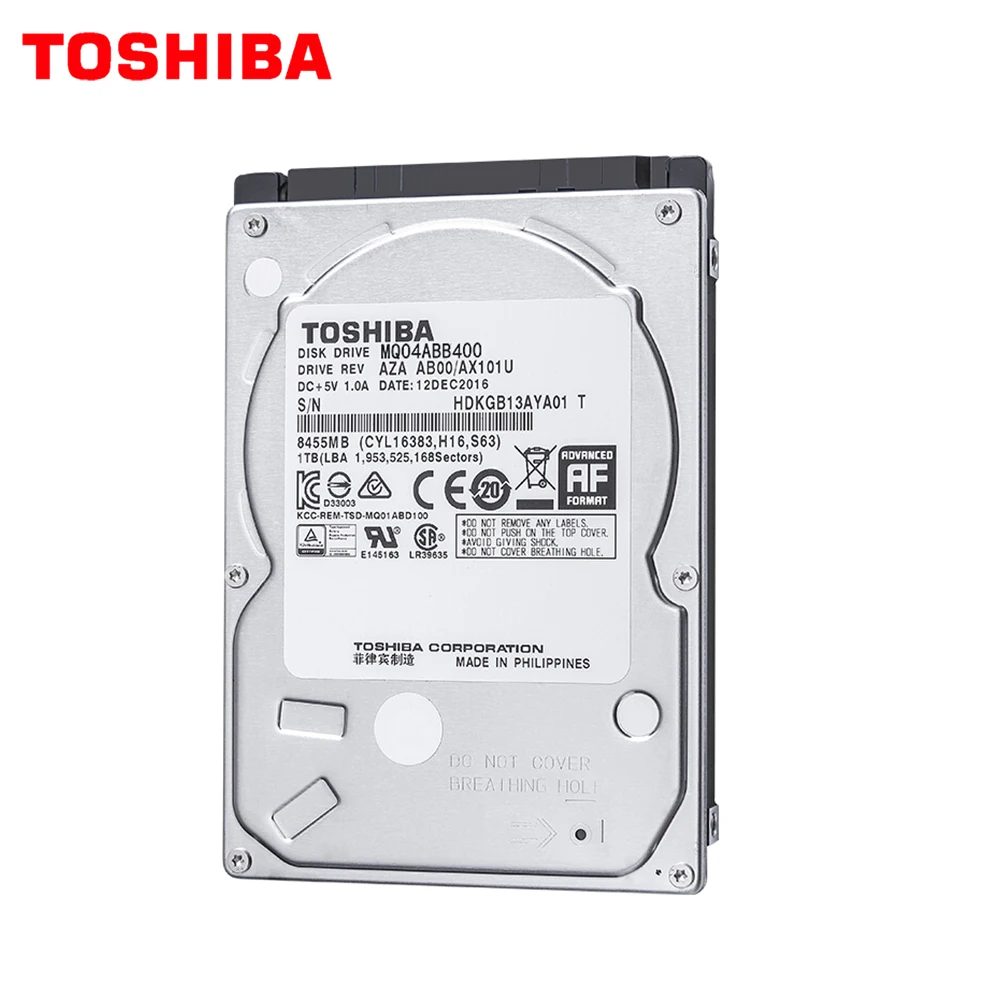 TOSHIBA ноутбук 4 ТБ жесткий диск HDD 2 5 &quot5400 об/мин 128 М SATA2 оригинальный новый для