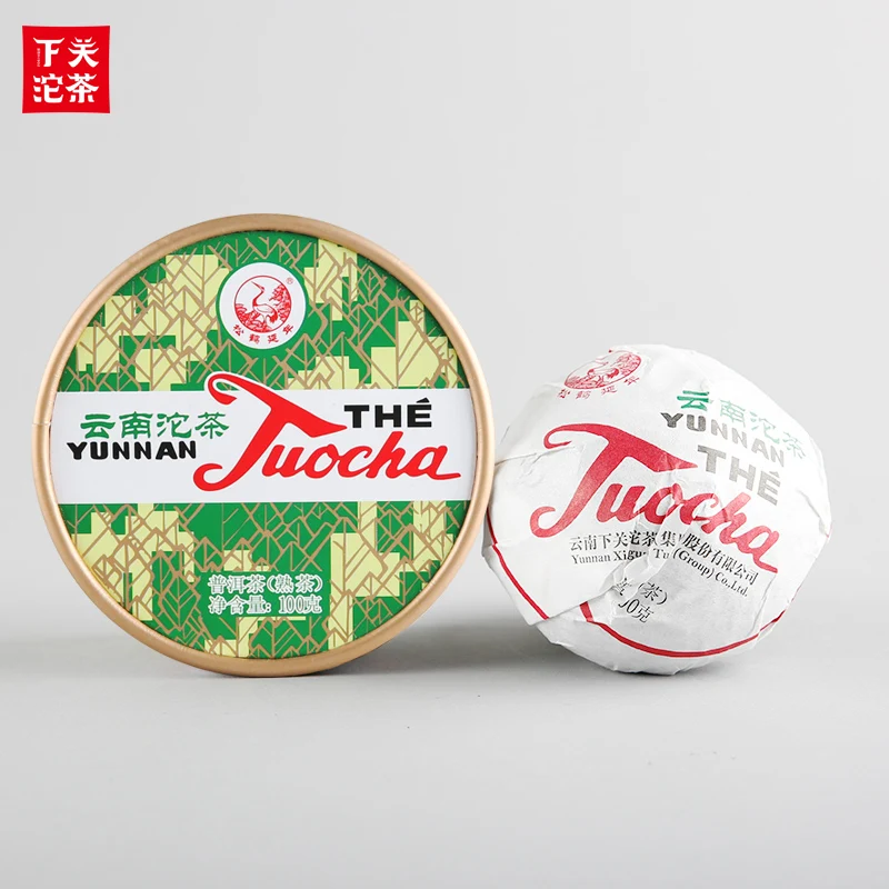 

Xia Guan 2019 Ripe Pu-erh Xiao Fa Tuo Cha Yunnan Xiaguan Tuocha 100g BOX