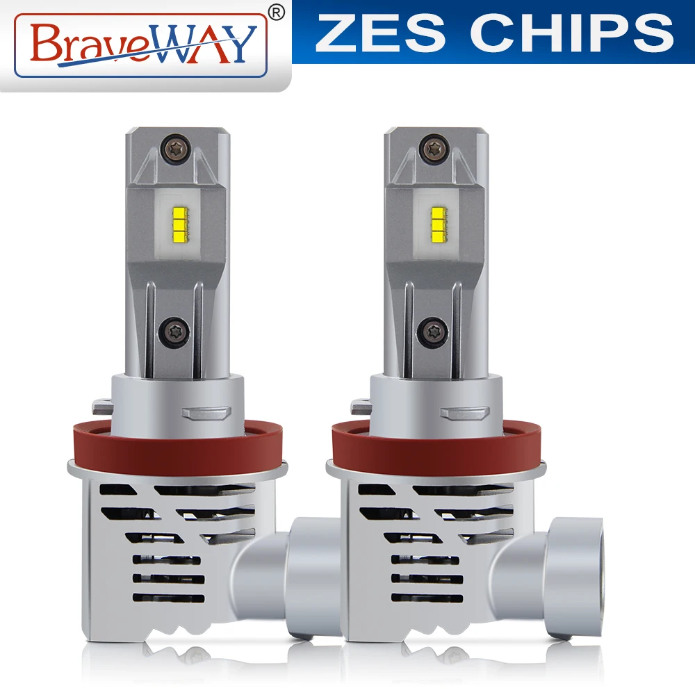 Braveway M3 зэс мини-светодиод машины головной светильник H1 H4 H7 H11 9005 9006 HB3 HB4 16000LM 6000 К авто светодиодный светильник лампы мотоцикла лампы 12V 24V