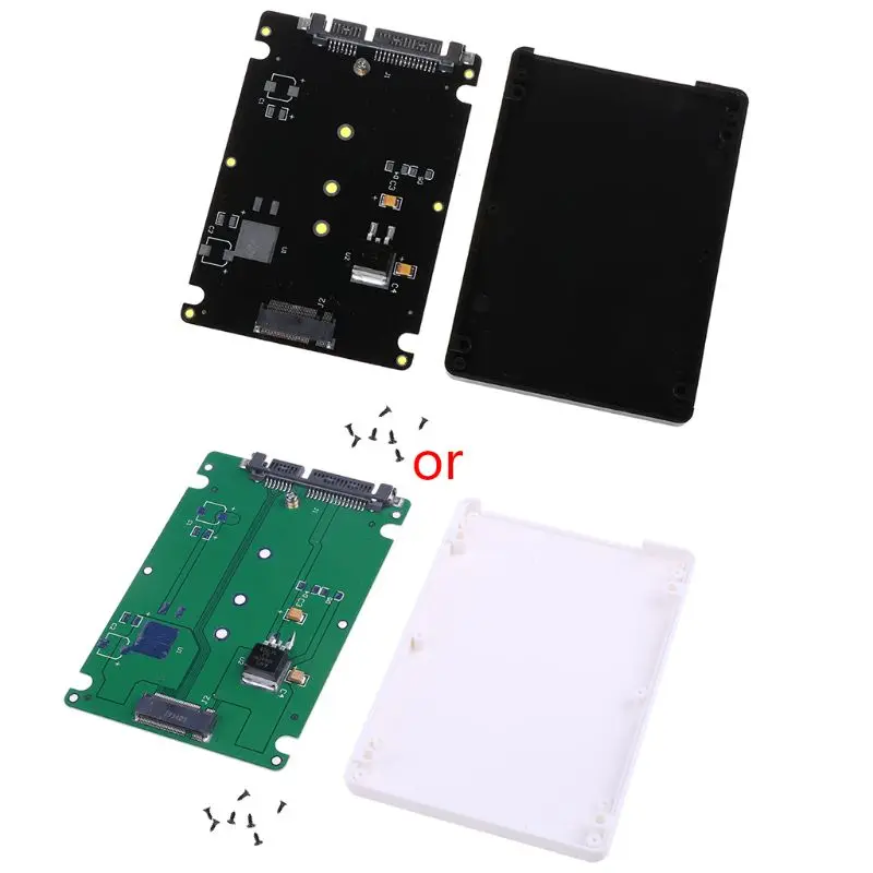 M.2 NGFF (SATA) SSD до 2 5 дюйма SATA3 адаптер карты твердотельный жесткий диск корпус