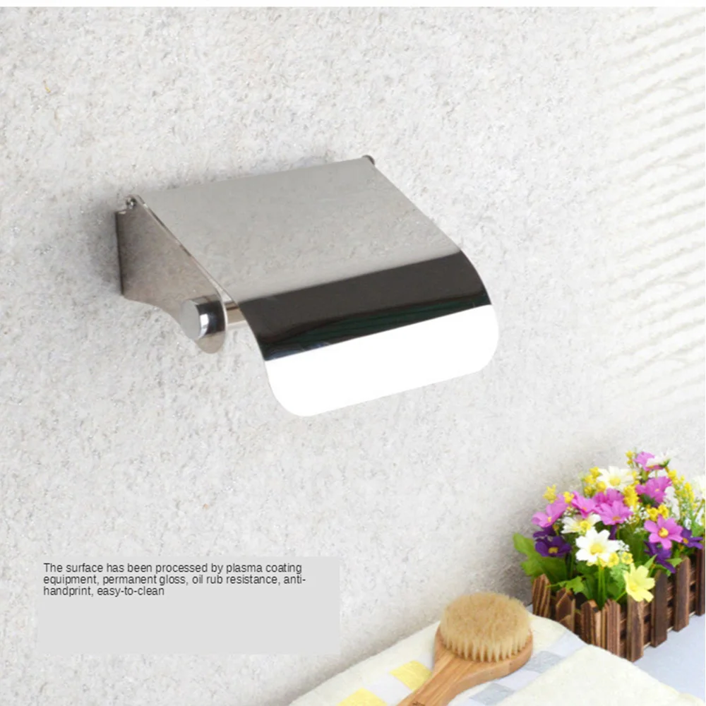 Хромированная держатель для бумажных полотенец туалета настенное крепление