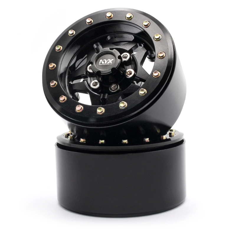 

Metal Aluminum 1.9" Adhesive-Free Wheel Hub For 1/10 Rock Crawler Truck 4X4 TRX-4 SCX10II AX90046 Jeep R/C Car Diy Modification