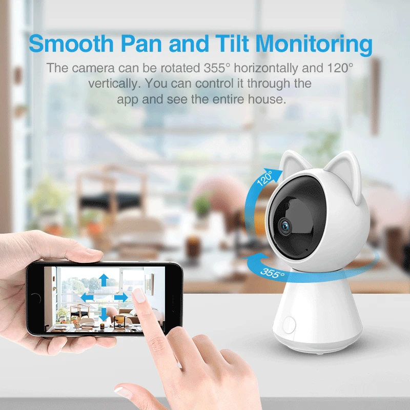 1080P Kitty Cloud IP камера интеллектуальное автоматическое отслеживание CCTV Домашняя