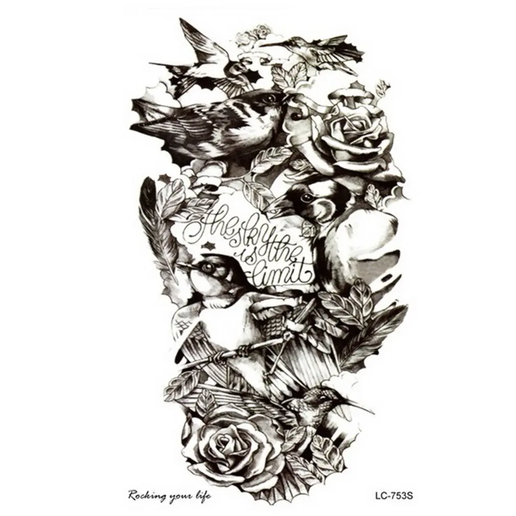 Экологичные водостойкие стойкие реквизиты для Хэллоуина стикеры татуировок