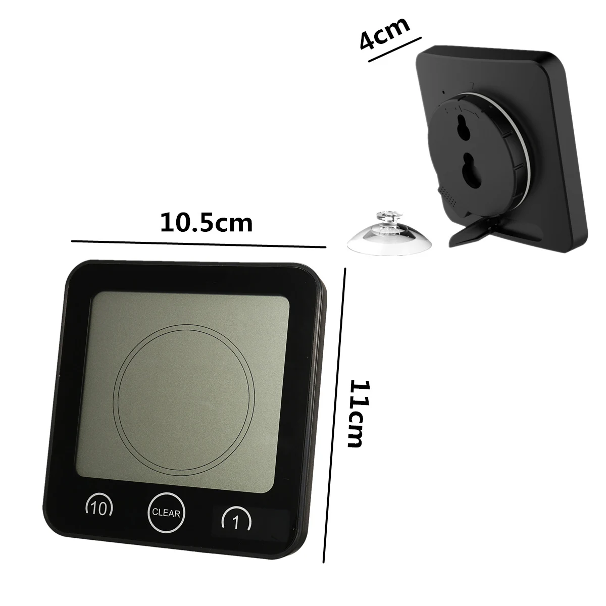 

LCD Screen Waterproof Digital Bathroom Wall Clock Temperature Humidity Countdown Time Function Wash Shower Hanging Clocks Timer