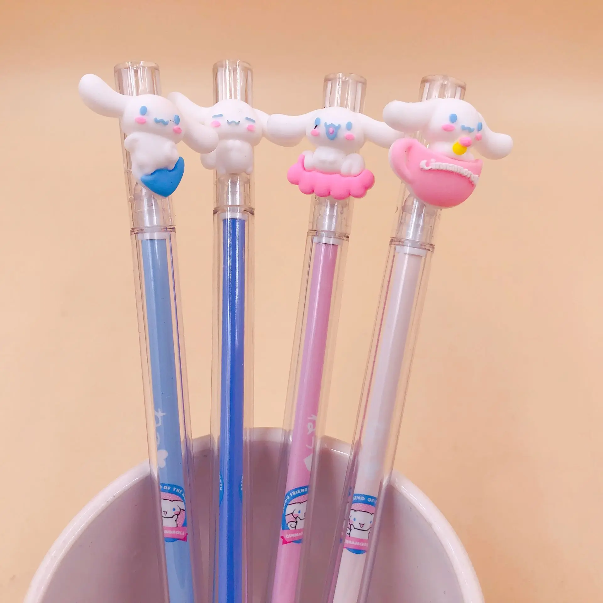 

2pcs Kawaii Gel Pens Yugui dog black colored gel-inkpens for writing Cute stationery office school supplies 0.5mm Free shipping