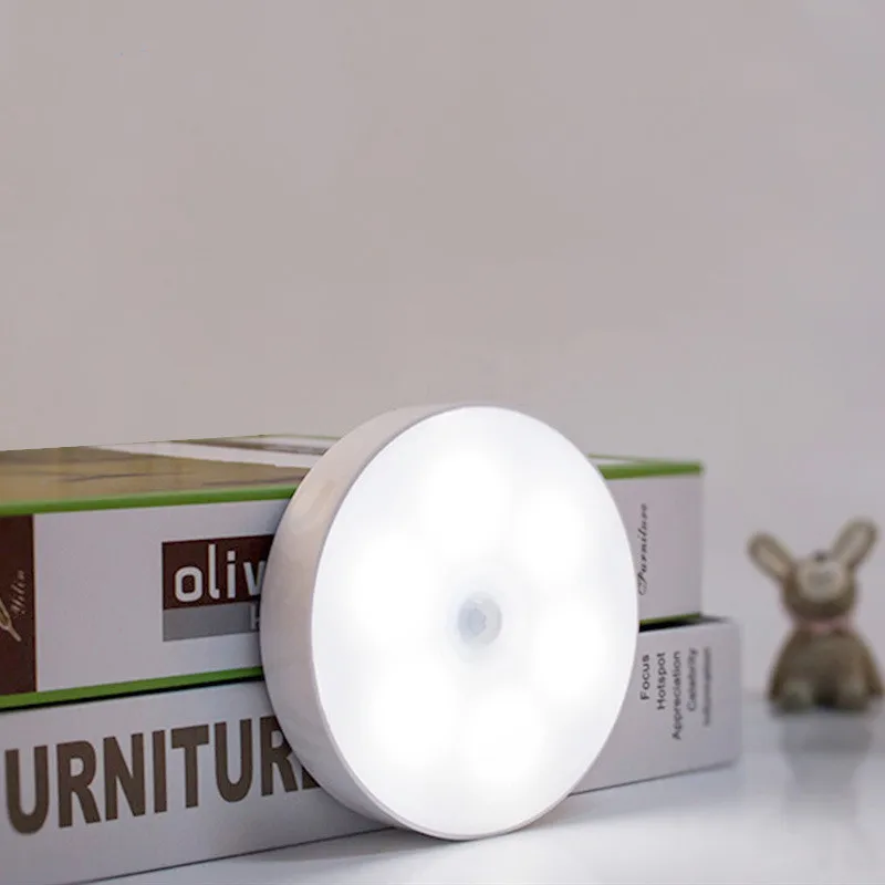 Светодиодный настенный ночник 6 Вт Индукционная Настольная лампа с человеческим