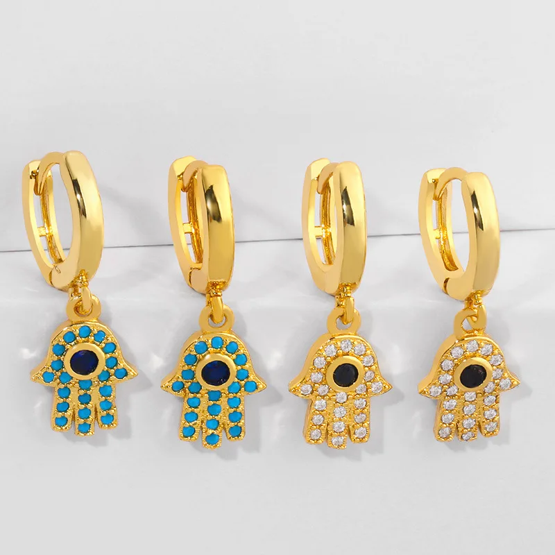

Punk Rock Devil Eyes Earrings Piercing Trendy Link Chain Earcuffs Statement Cartilage Earrings for Women Party Jewelry