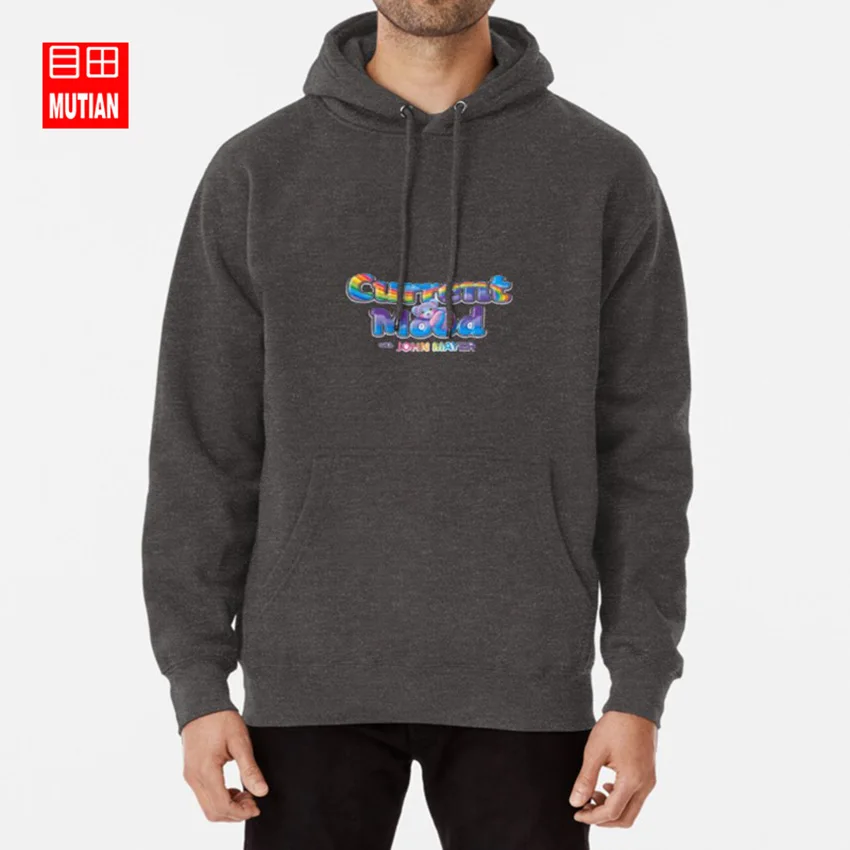 darkgrey-hoodie Джон Майер Настоящее настроение толстовки Джон Майер Настоящее настроение Джон Майер гитара мертвые и компания благодарные мертвецы - Цвет: darkgrey-hoodie