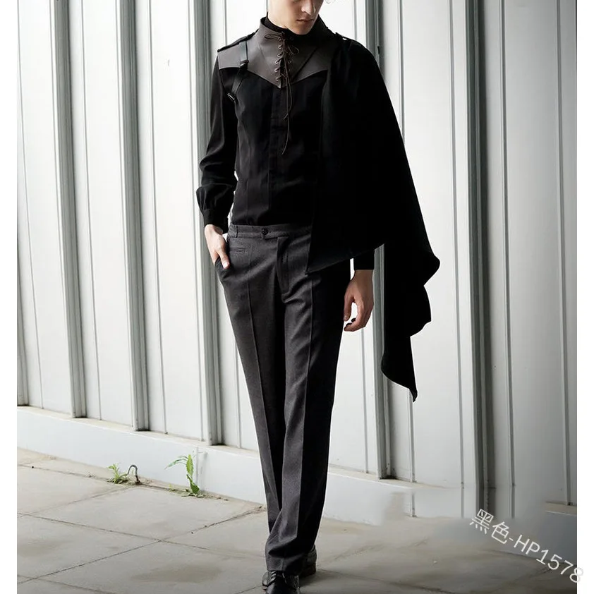 Мужской костюм рыцаря для косплея винтажная накидка с капюшоном модная одежда в