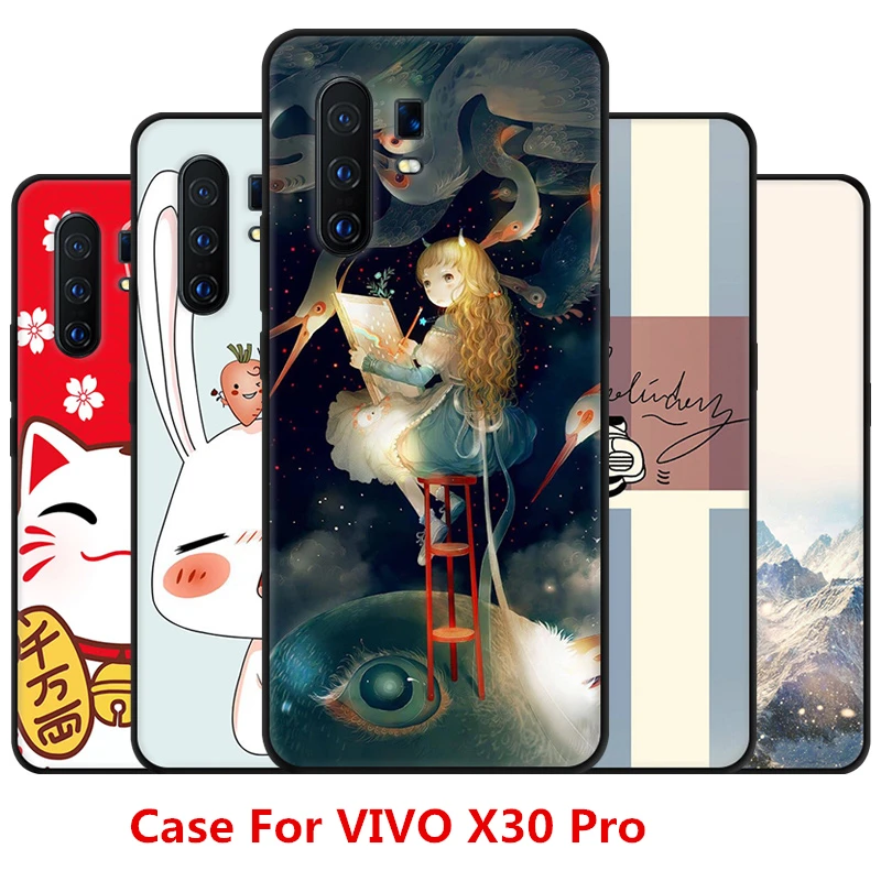 Чехол с рисунком Faston для VIVO X30 Pro. из ТПУ мобильного телефона милыми рисунками