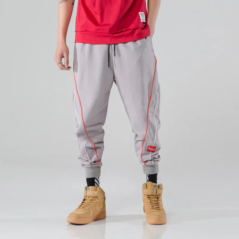 

2021 Autumn High Quality Cotton Sweatpants Jogger Men Streetwear Hip Hop Casual Loose Pant Male 3 Colors Harem Trousers