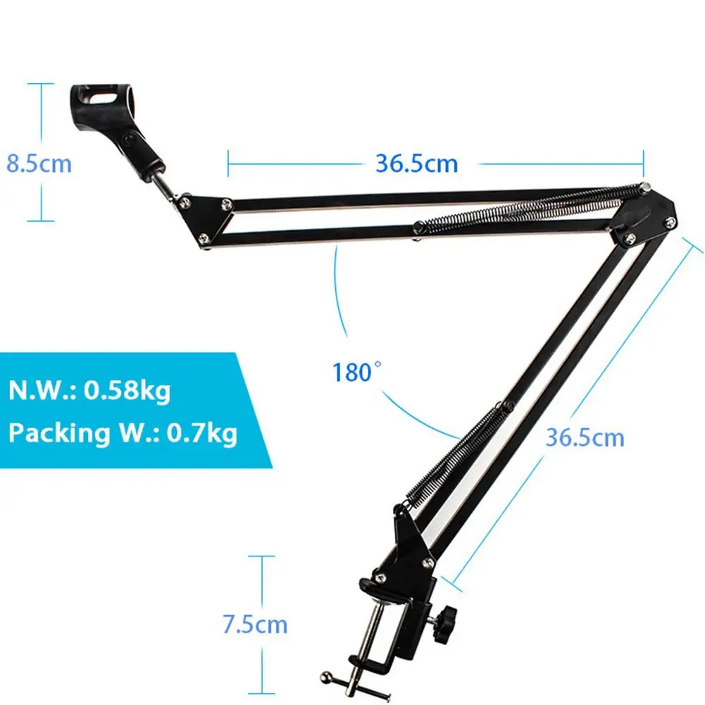 

NB-35 Steel Professional Recording Microphone Stand Suspension Scissor Arm Musical Instrument Accessories