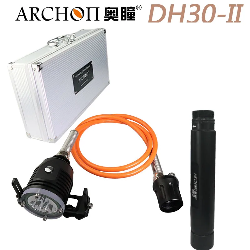 ARCHON DH30 II фонарь для дайвинга 3 * CREE XM-L2 U2 LEDs max 3600 люмен подводный 100 м погружение
