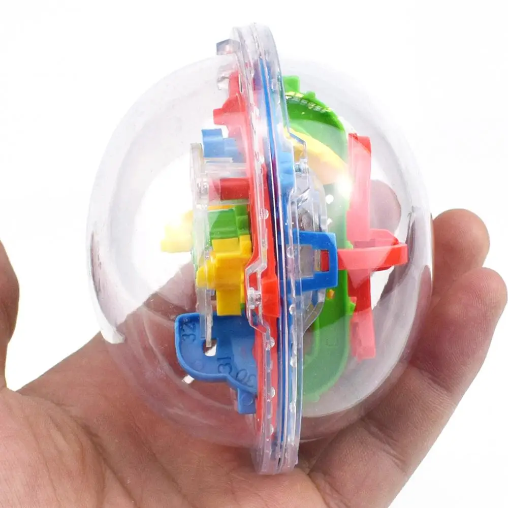 3D интеллект пазл шар лабиринт игры для детей Обучающие Металл игрушка деревянные