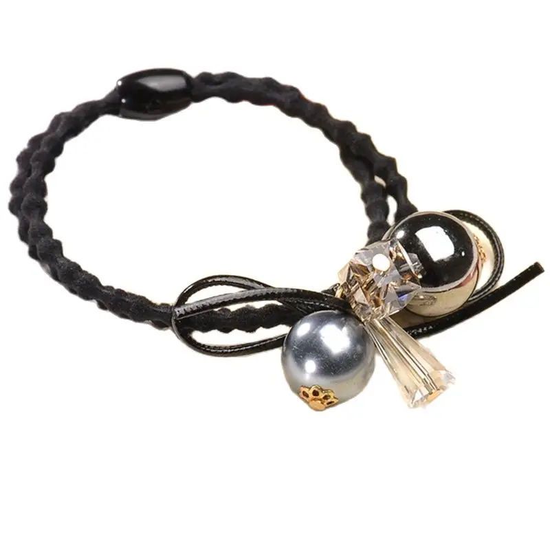 1 шт. элегантные черные эластичные резинки для волос игрушки девочек ручная