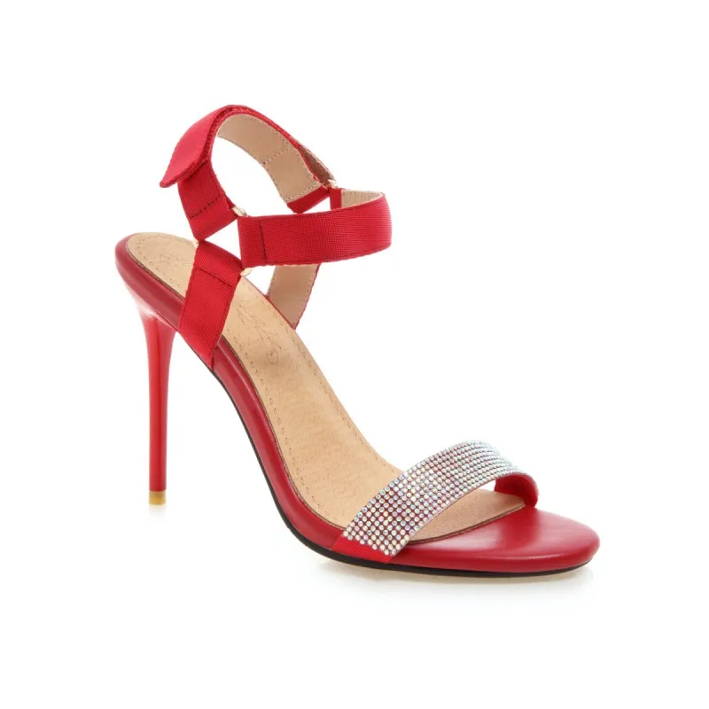 Сандалии женские на высоком каблуке босоножки с одним словом туфли летняя обувь