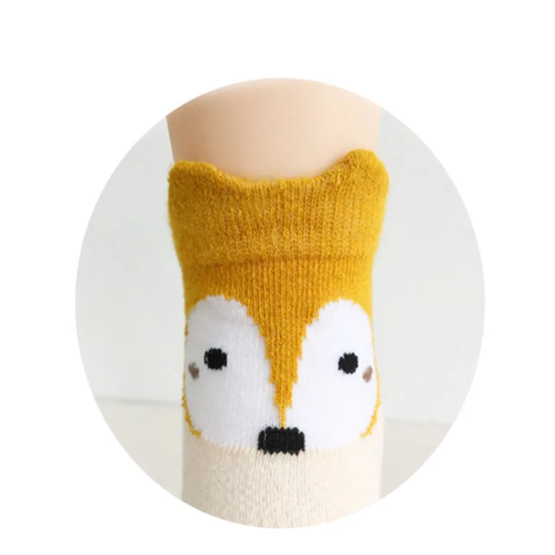 

5 Pcs/lot Spring and Summer Baby Socks Cartoon Little Fox Three-dimensional Ear Cotton Breathable Thin Children's Mesh Socks