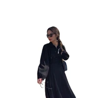 womens spring 2022 new ladies platycodon mid length dress gentle temperament palace style skirt