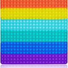 40cm Oversized Square Pop Its Bubble Jumbo Huge Rainbow Push Pop Sensory Cute Toy Super Big Extra Large Gigantic Fidget Toys