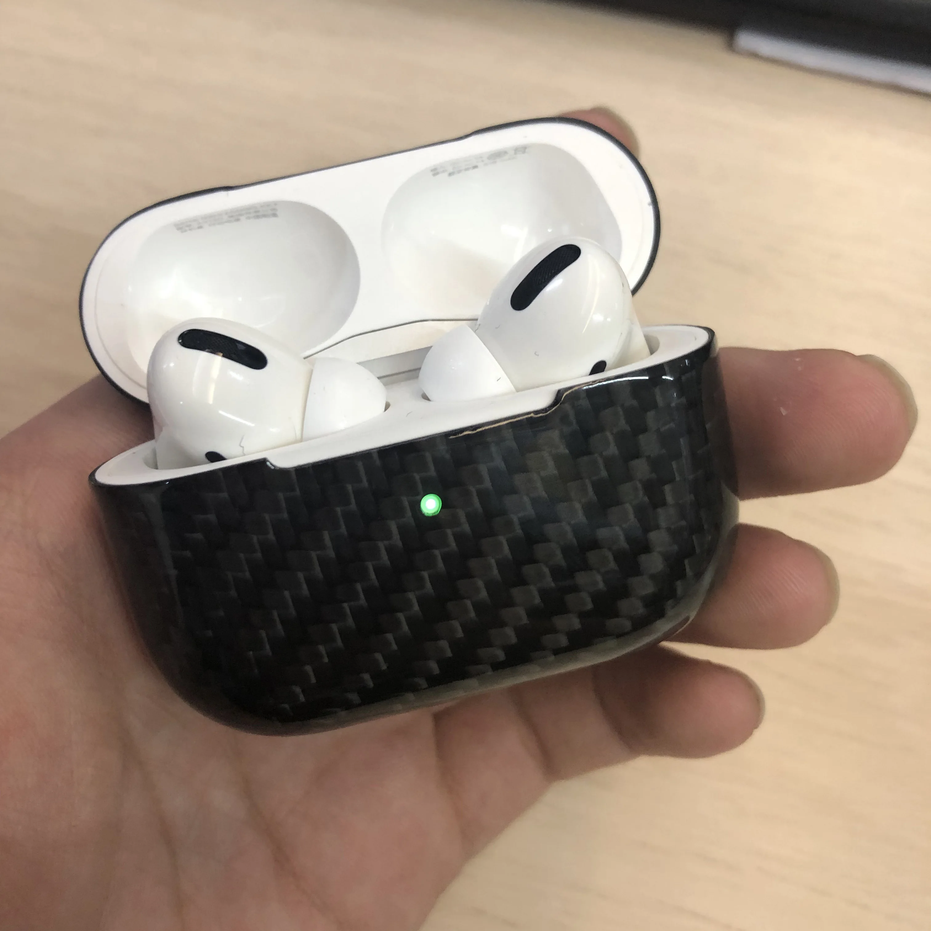 

Чехол из углеродного волокна для Airpods Pro, портативный чехол, защитный чехол для Airpods Pro, чехол из углеродного волокна для Apple Airpods Pro