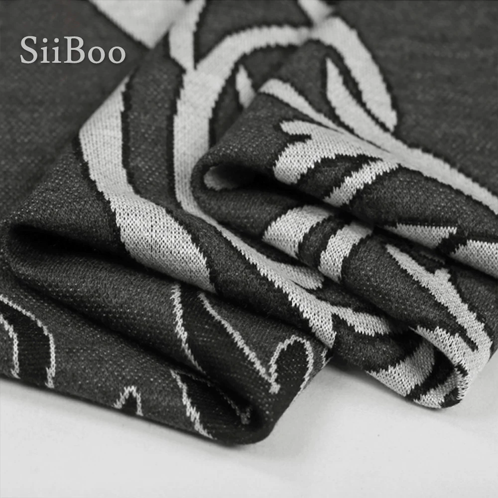 Классический Цветочный Жаккардовый трикотажный материал в американском стиле