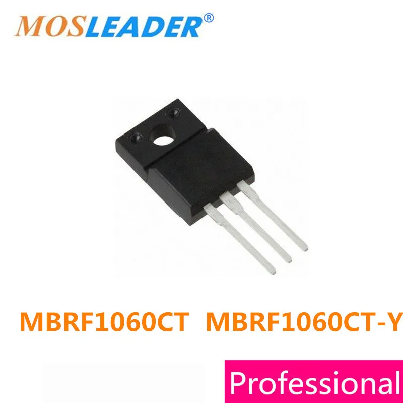 

Mosleader, 50 шт в наборе, MBRF1060CT MBRF1060CT-Y TO220F MBRF1060 MBRF1060C высокого качества