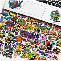 103050pcs cool skateboard decoration graffiti stickers diy waterproof helmet skateboard luggage laptop toy stickers wholesale