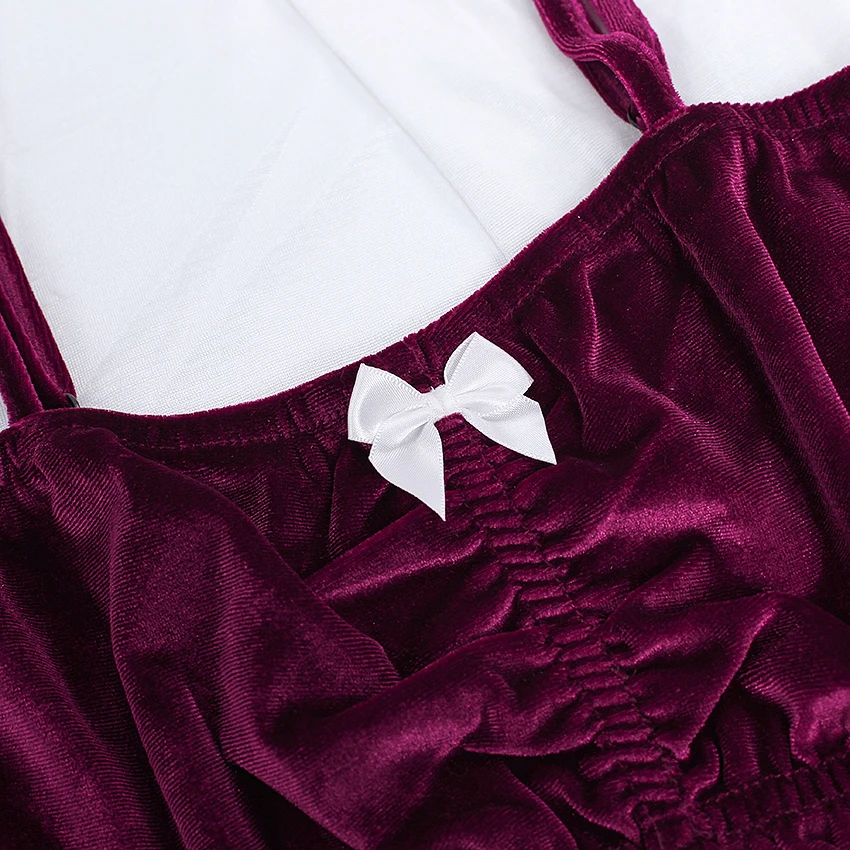 Suphis бордовые кружевные шорты пижамный комплект тонкая высокая талия женская