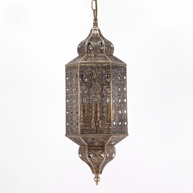Мусульманская Арабская люстра железная хрустальная лампа для спальни гостиной