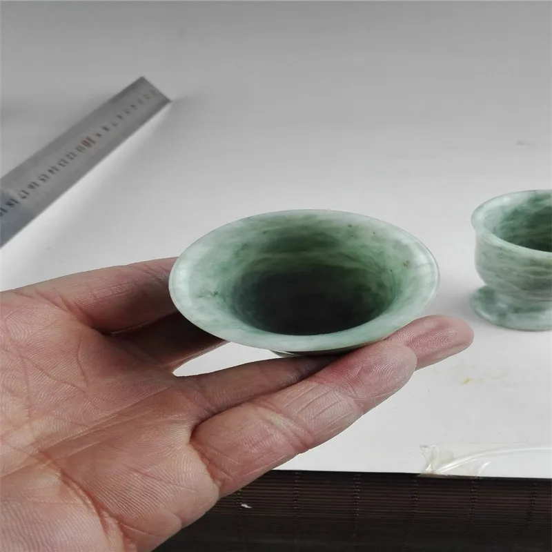 Китайские Нефритовые чашки изысканный нефритовый бокал для вина естественного