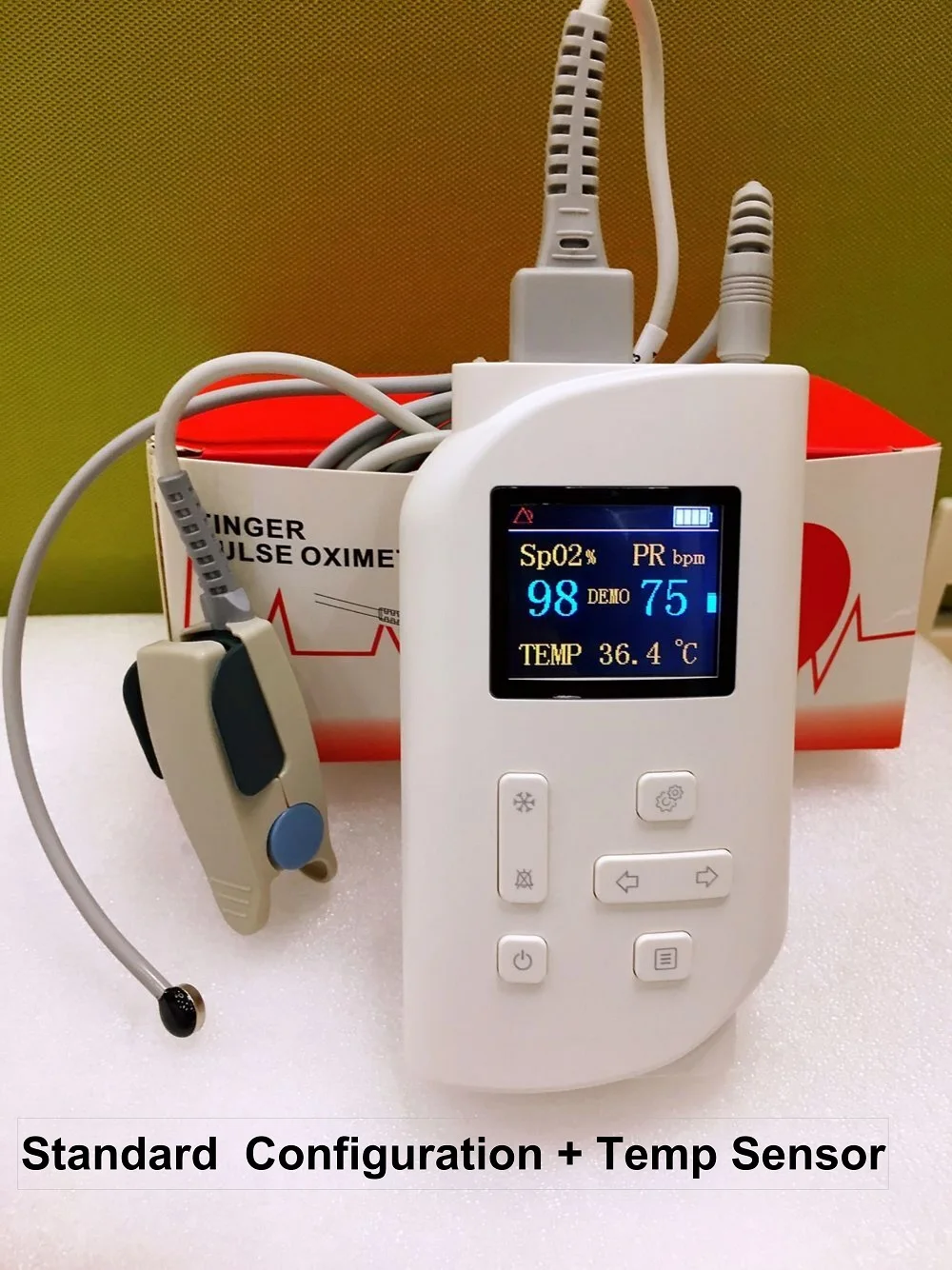 Handheld Oximeter pulse sp02  PR temp
