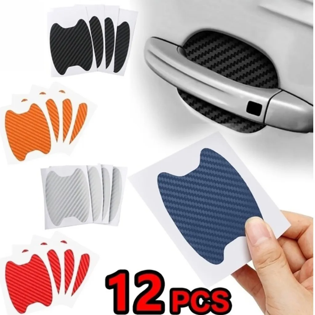 12 шт. самоклеящаяся защитная пленка на ручки автомобиля|Наклейки автомобиль| |
