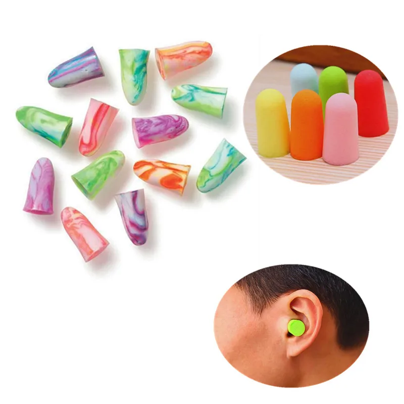 

Auricular Orejeras For Sleeping Study Travel Noise Prevent 10Pcs Foam Soft Ear Plugs Noise Reduction Earplugs Protetor