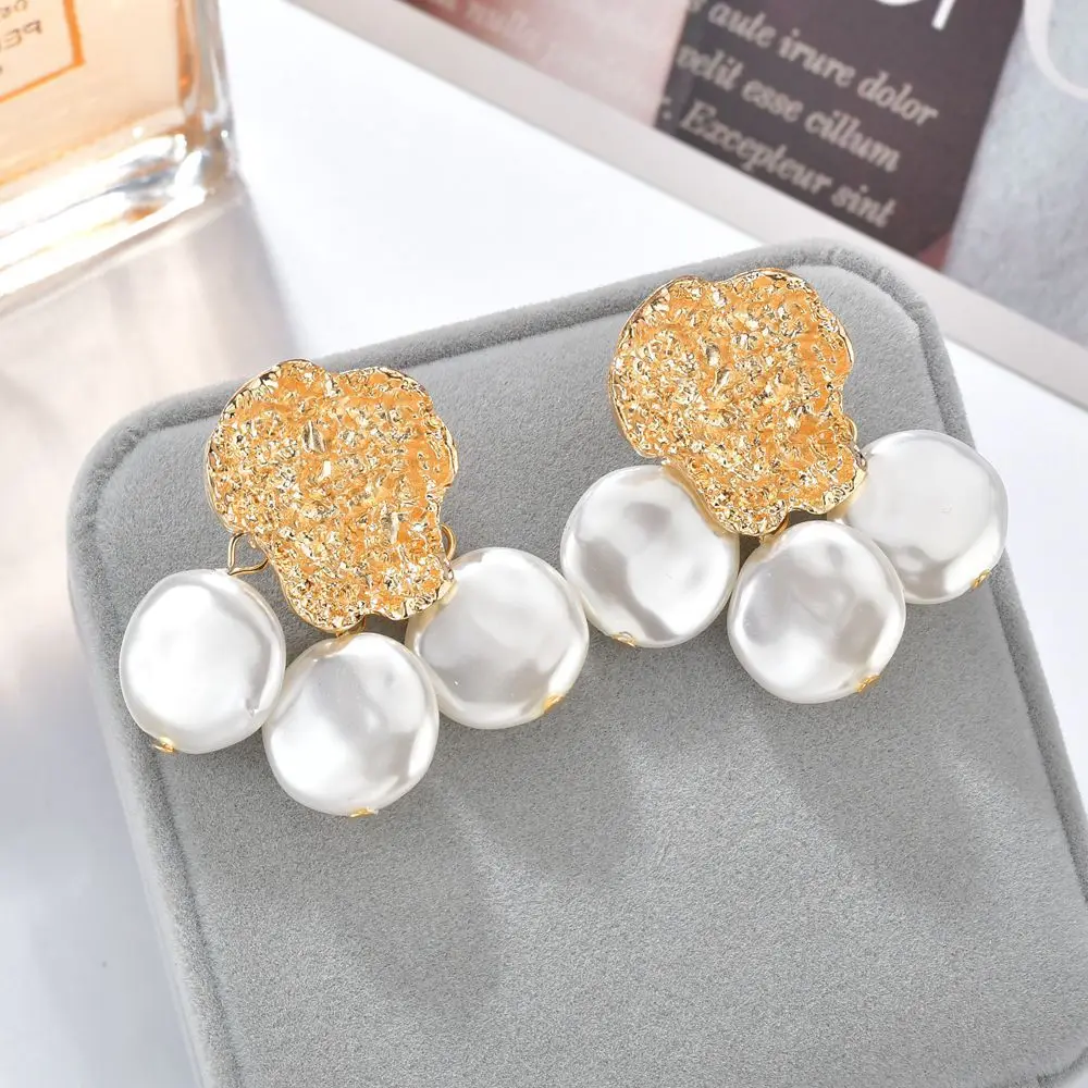 2020 НОВЫЕ геометрические серьги жемчужная подвеска с кисточкой в форме цветка