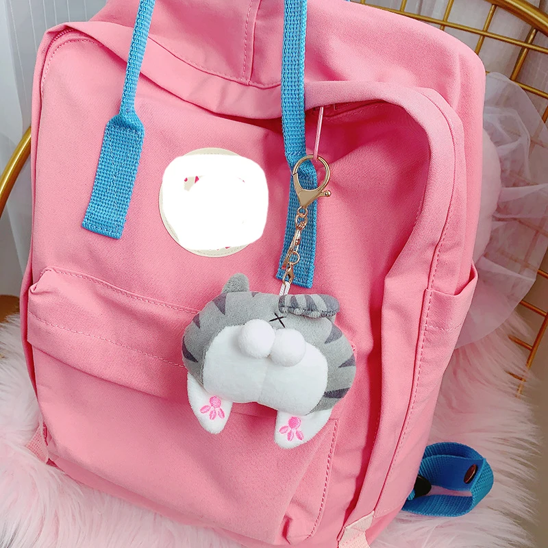 Брелок для ключей Женский плюшевый мультяшный кошачий зад | Украшения и