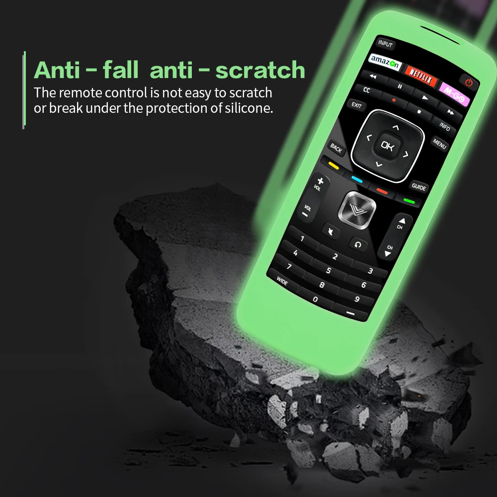 

Protective Silicone Cover for VIZIO XRT112 XRV4TV Smart TV Remote Control VIZIO Shockproof Silica-Gel Case