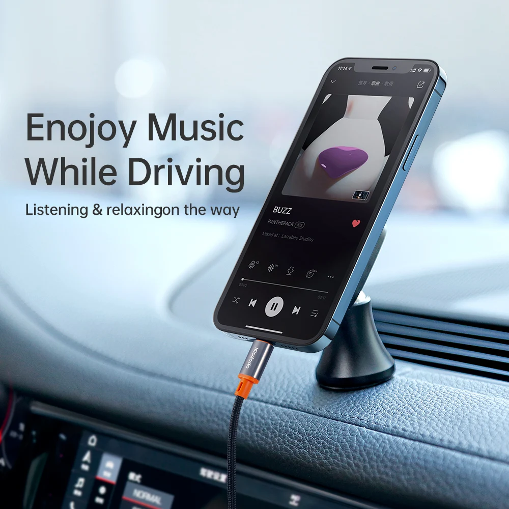 Mcdodo Lightning на 3 5 мм Мужской аудио кабель для iPhone 13 12 11 Pro Max X HiFi динамик автомобильный