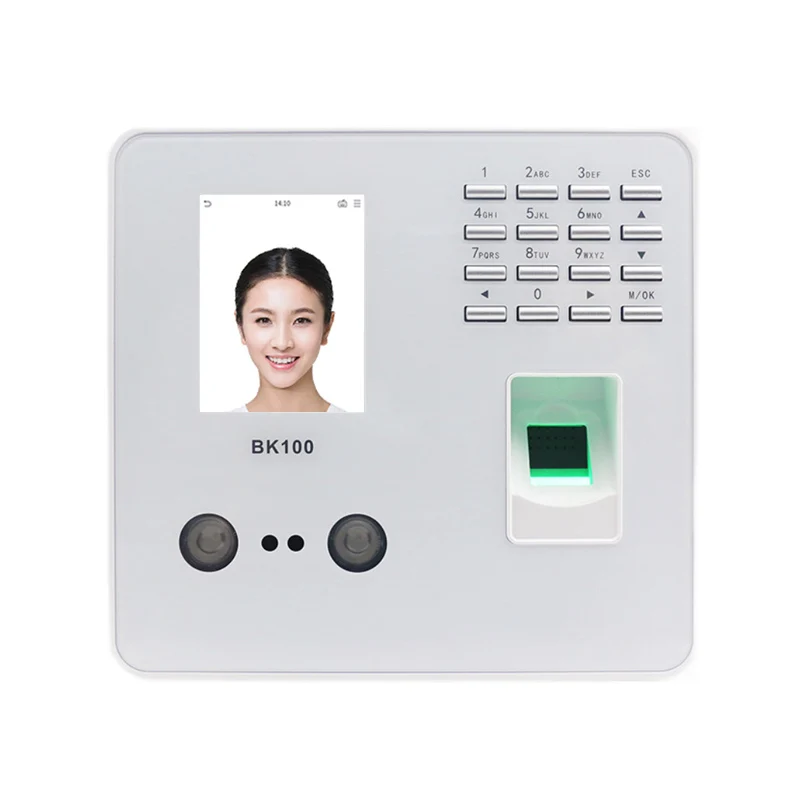 ZK BK100 TCP/IP USB Biometric Fingerprint Face  Recognition Employee  Attendance Machine Time Clock Recorder Device