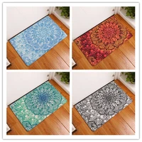 geometric flower design series non slip shower mat bathroom carpet bath mat rugs home decoration floor mat kitchen mat