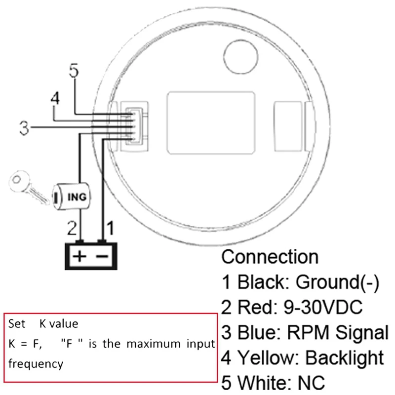 

Universal Speedometer 12V/24V Odometer 85mm 60Km/H LCD Hourmeter Tachometer Backlight Meter with GPS Antenna