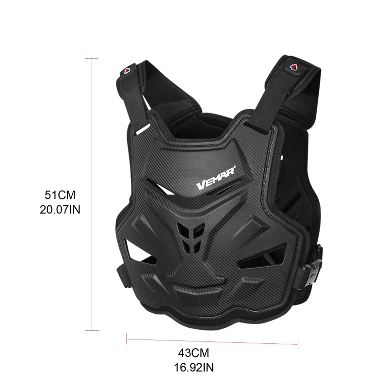 

Adult Motorcycle Dirt Bike Body Armor Protective Gear Chest Back Protector Protection Vest for Motocross Skiing Skating