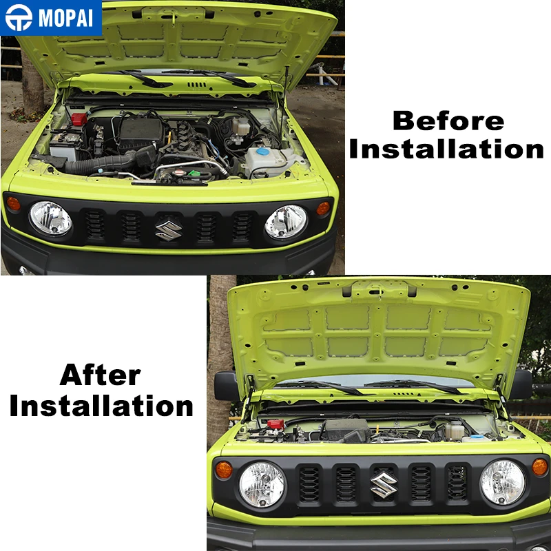 Хромированный Стайлинг MOPAI опора Переднего Капота двигателя автомобиля