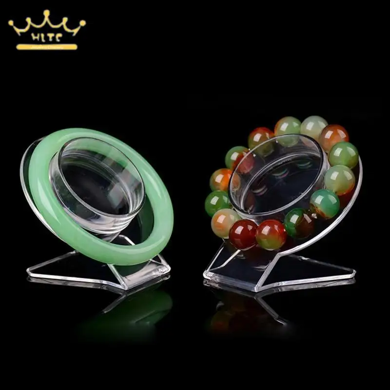 

10Pcs Bangle Organizer Rack Acrylic Bracelet Display Collar Stand Holder Clear Jewelry Bracelet Display Holder
