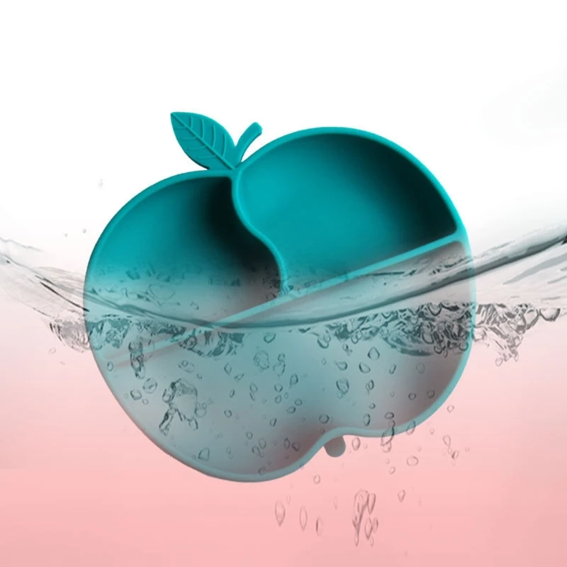 

Baby Non-slip Silicone Suction Divided Plate Training Feeding Food Bowl Placemat