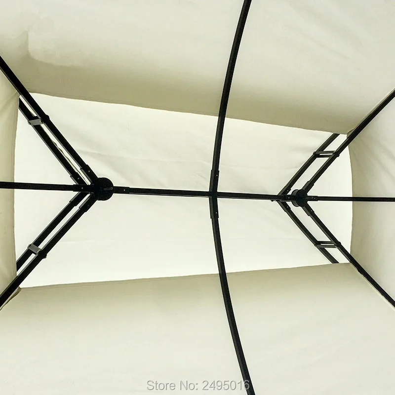 

3x3 meter outdoor aluminum patio gazebo tent garden shade pavilion roof furniture house rain protection with gauze and sidewalls